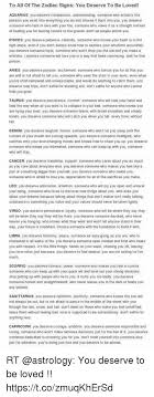The natural nurturer of the horoscope wheel, cancer energy helps us connect with our feelings. To All Of The Zodiac Signs You Deserve To Be Loved Aquarius You Deserve Compassion Understanding Someone Who Extracts The Passion You Exert Into Everything You Do And Shoves It Back Into