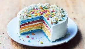 Rainbow Cake Gateau Arc En Ciel 6 Parts Surgeles Picard Idee Gateau Gateau Multicolore Gateau Arc En Ciel