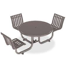 Latitude Ada Table 3 Seats Picnic Table Metal Picnic Tables Commercial Picnic Tables