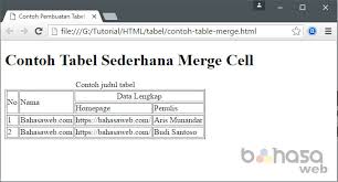 Untuk mengembangkan kode, pengembangan dilakukan jug auntuk peran semantic dari berbagai element. Cara Membuat Tabel Di Html Bahasaweb Com