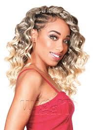 Crochet braids or latch hook braids are a popular technique for braiding african hair that involves crocheting synthetic hair extensions to the person's natural hair using a latch hook or having a long, full wavy hairstyle can really change your whole overall look and make you look like a celebrity. Glam Wave 14 Wavy Blonde Crochet Braids Zury Hollywood Uk Wiggit