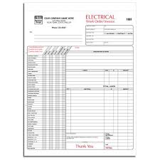 Download as xls, pdf, txt or read online from scribd. Electrician Invoice 3 Part Carbonless Copies Preprinted Personalized Electrical Work Electricity Electrical Estimating