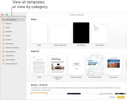 Use Templates In Pages On Mac Apple Support