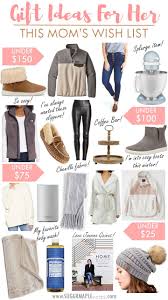 Gifts, which will make her smile. Gift Ideas For Her My Wish List Sugar Maple Notes
