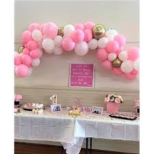 Mylar balloon birthday party pink, rose gold, blue, balloon png. Balloons Pink And Gold Balloon Garland