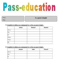 Exercices pris dans notre manuel « a portée de mots ». Passe Simple Cm2 Exercices Corriges Conjugaison Francais Cycle 3