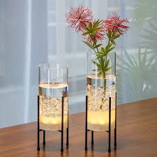 Vase, flower buds, flowers in vase, oem vw parts, beetle vw, best bud vases for flowers. Amazon Com Flower Vase For Decor Glass Table Vase Set For Flowers Plants Clear Vase With Black Stand Modern Decorative With Timer Led Lights Battery Operated Centerpiece Wedding Party Set Of 2 Kitchen Dining