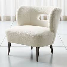 Mimi Vegan Lambskin Chair Reviews Crate And Barrel Living Room Furniture Chairs Furniture Chair Furniture