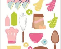 Cute Cooking Utensils Clipart Clip Art Digital Clip Art Fancy Recipe Cards