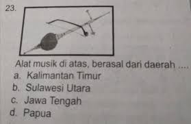 Jawaban alat musik tifa berasal dari daerah ilmusiana. Alat Musik Di Atas Berasal Dari Daerah Brainly Co Id