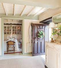 Use a combination of paint colors to add visual interest. French Country Cottage With Christmas Decor Home Bunch Interior Design Ideas