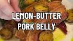 Delicious Pork Belly Recipe with Lemon-Butter Sauce