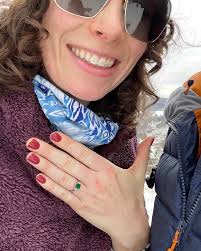 A beautiful Asscher cut emerald and diamond engagement ring for Tess!  🌟Story: Brook and Tess came in together for a custom engagement ring. Tess  wanted an emerald gem for her main stone.