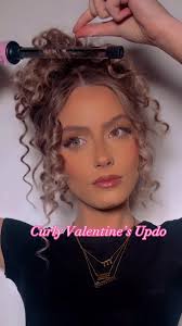 Top Knot Curly Bun with Chopsticks