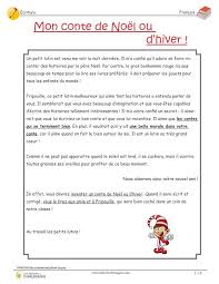 Contes a domicile et goûters d. Exercice Ecriture Mon Conte De Noel Ou D Hiver 2e Cycle
