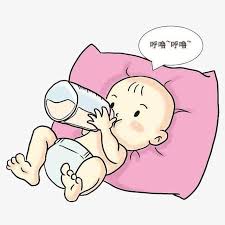 الكرتون طفل ملقى تناول زجاجة baby cartoon baby clip art baby boy blankets