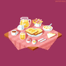 Day 9 Breakfast By Bbrunomoraes Pixel Art Food Pixel Art Games Pixel Art Design