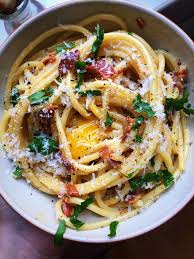 Bucatini Carbonara Recipe By Editors The Feedfeed Recipe Italian Pasta Dishes Pasta Dishes Carbonara Recipe