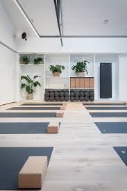 A Relaxing Yoga Pose Informed The Serene Aesthetic Of This Exercise Studio In Dublin Ireland Created B In 2020 Yoga Studio Design Yoga Studio Interior Home Yoga Room
