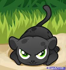 Cute Black Panther Cute Drawings Drawing For Kids Cartoon Drawings Of Animals