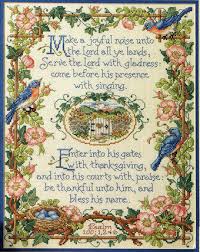 Check spelling or type a new query. Kooler Design Studio Psalm 100 Cross Stitch Pattern 123stitch