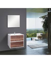 Pratique ce meuble est muni de quatre niches et d'une porte ajourée, pour facilement. Meuble De Salle De Bain Sous Vasque 2 Tiroirs Ginger 60 Pas Cher Haut De Gamme