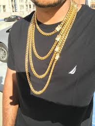 All cuban link chains are offered in real gold. 12mm Miami Cuban Link Chain 1ct Diamond Clasp 14k Gold Plated Stainless Steel In 2021 Gold Chains For Men Mens Jewelry Necklace Mens Chain Necklace