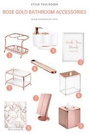 Rose Gold Bathroom Accessories Sharehook Gold Bathroom Decor Gold Bathroom Gold Room Decor