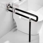 Amazon.com: Black Foldable Toilet Grab Bar, Bathroom Safety ...