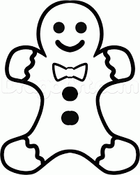 If you notice, they look like triangles with jagged edges. How To Draw A Gingerbread Man Easy Step 6 Xmas Drawing Easy Christmas Drawings Christmas Drawing
