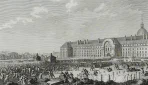 What is the translation of the old revolutionary song la prise de la bastille, particularly the following phrase (the burgher and the merchant are marching to the bastille). Prise De La Bastille 14 Juillet 1789