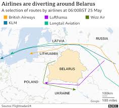 Michael o'leary says the crew was warned that a bomb would explode if the plane stayed on course. Belarus Plane What Impact Could Tougher Action Against Belarus Have Bbc News
