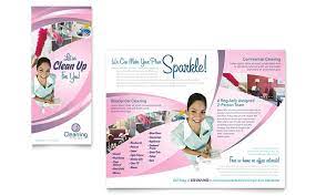 This sanican llc flyer does a great job demonstrating what sanican does and the services they provide. House Cleaning Maid Services Brochure Template Design