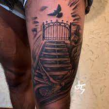 Trae young posted this tattoo on his social media accounts with the caption: Nba Superstar Trae Young Shows Off Awesome New Tattoo Close Up Photos