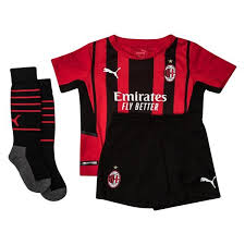 For the first time in serie a history, a women's team will debut a club's home kit on pitch when ac milan's women's team take on sassuolo in their penultimate serie a fixture next weekend. Ac Mailand Heimtrikot 2021 22 Mini Kit Kinder Www Unisportstore De
