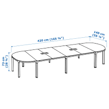Bekant Conference Table White Stained Oak Veneer White Conference Table Ikea Ikea Bekant