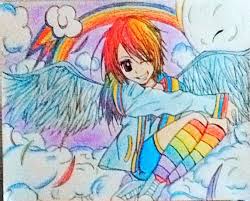 It's printed on 100% cotton watercolour textured paper, art prints would be at home in any gallery. My Little Pony Rainbow Dash Fanart By Rockinblckitty On Deviantart