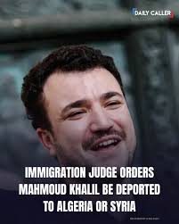 An immigration judge ordered alleged Hamas sympathizer Mahmoud Khalil  deported from the U.S. for failing to disclose certain information