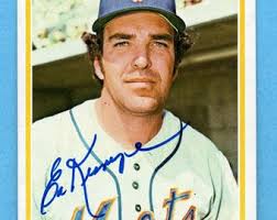 Autographed 1972 Topps New York Mets: Ed Kranepool (deceased), Tim Foli,  Mike Jorgensen