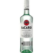 A close up shot of barcardi oakheart rum. Bacardi Carta Blanca Superior White Rum Kaufland De