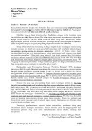 Istirahatlah di rumah dengan ventilasi yang baik. Doc Ujian Bulanan 1 Mac 2016 Selvam A L Narayanasamy Student Academia Edu
