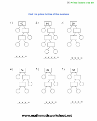 Christmas Factor Trees Worksheet Factor Tree Worksheets Prime Factorization Worksheet Prime Factorization Factor Trees