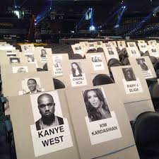 grammy seating chart rihanna katy row1 beyonce row2