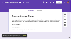 Ask for an email address in Google Forms - YouTube