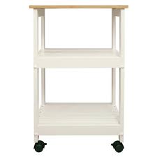 Online shop for all of your home needs at bargain prices. Catskill Craftsmen White Kitchen Cart With Natural Wood Top 81515 The Home Depot