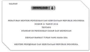 Maybe you would like to learn more about one of these? Permendikbud Nomor 21 Tahun 2016 Tentang Standar Isi Pendidikan Dasar Dan Menengah Info Pendidikan Terbaru