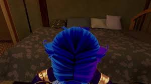 Blue demon self sucks herself