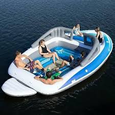 Sun Pleasure Inflatable 6 Person Bay Breeze Party Boat Float Lounge 229 99 Picclick Sommerideen Coole Ideen Coole Pools