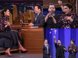 For those who haven't seen it, hot ones is a youtube show in which host sean evans invites celebrities to eat a series of chicken wings. Priyanka Chopra Heads To Jimmy Fallon S Show In Style