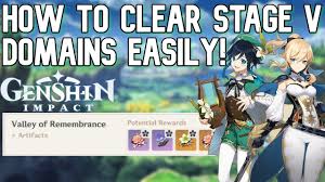 Genshin Impact Domain Guide Valley Of Remembrance Youtube